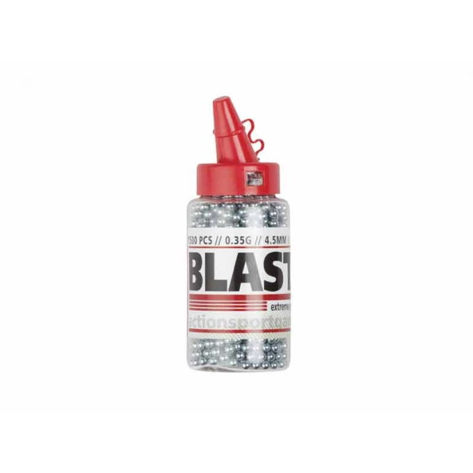 foto ASG ocelov� kuli�ky BLASTER r�e 4,5 mm, 1500 kus� - St��brn�